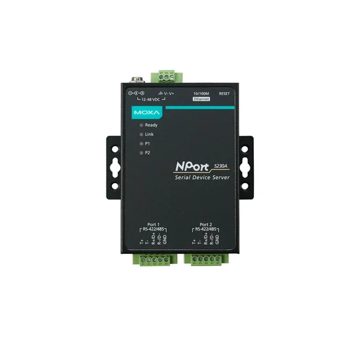 NPort 5230A 2-портовый усовершенствованный преобразователь RS-422/485 в Ethernet NPort 5230A 2-портовый усовершенствованный преобразователь RS-422/485 в Ethernet
